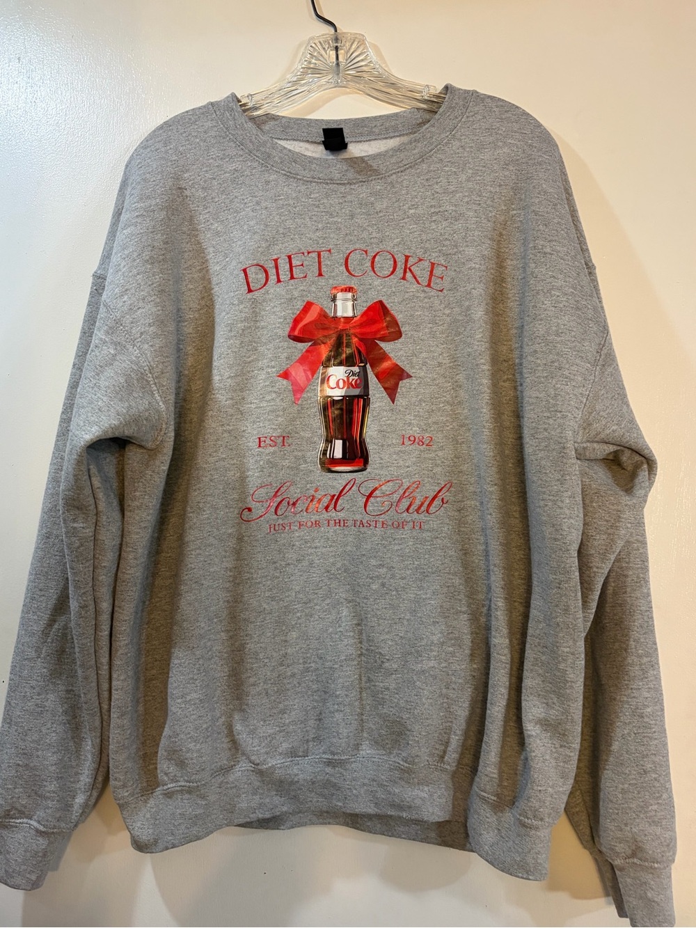 Diet Coke Social Club Sweatshirt Gildan Adult Unisex Sz Large